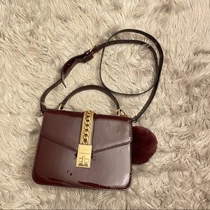 Crossbody biscigliaa bag with pompom